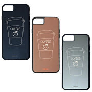 iPhone8 iPhone7 6/6S Plus 対応 CuVery くっつくケース 保護 カバー りんご コーヒー