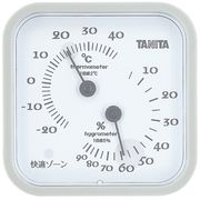 タニタ(TANITA) 〈温湿度計〉アナログ温湿度計 TT-557-GY(グレー)