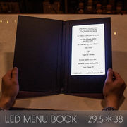 光るメニューブック LED メニューブック 29.5×38cm 一面LED メニュー