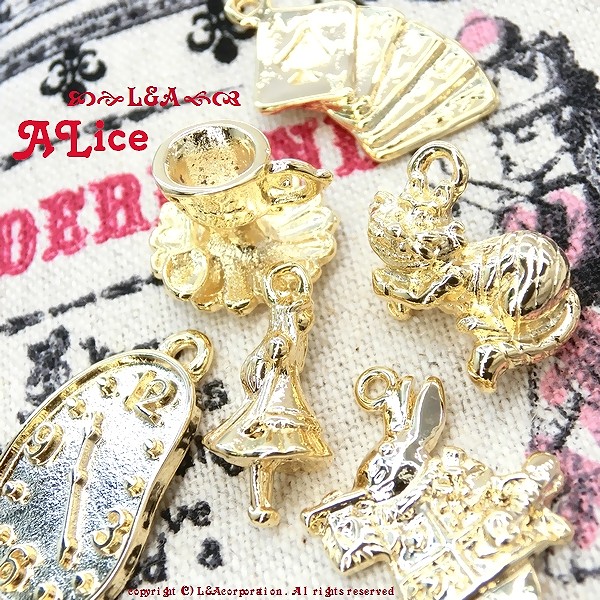 ★L&A Original Parts★かわいいアリスシリーズ★Aliceチャーム★K16GP★116 “ALice”
