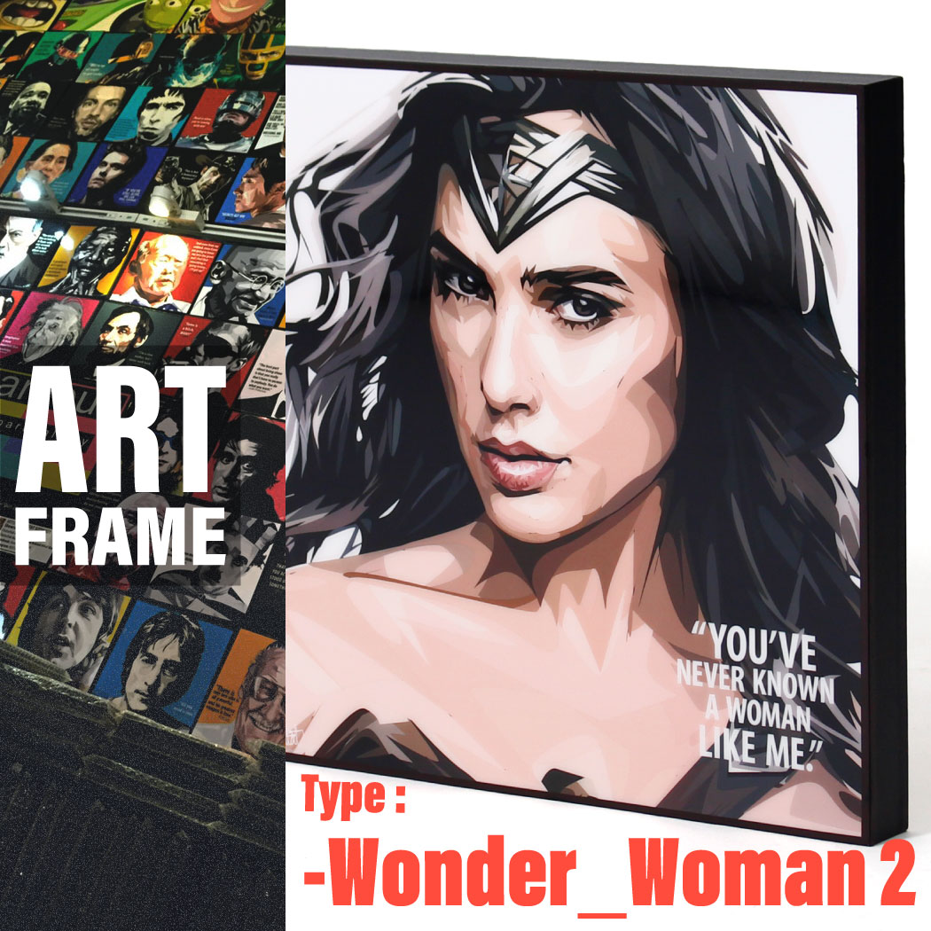 ポップアートフレーム 壁掛け 25cm 25cm Wonder Woman 2 ワンダーウーマン 2 家具 インテリア 株式会社 パッショーネ 問屋 仕入れ 卸 卸売の専門 仕入れならnetsea