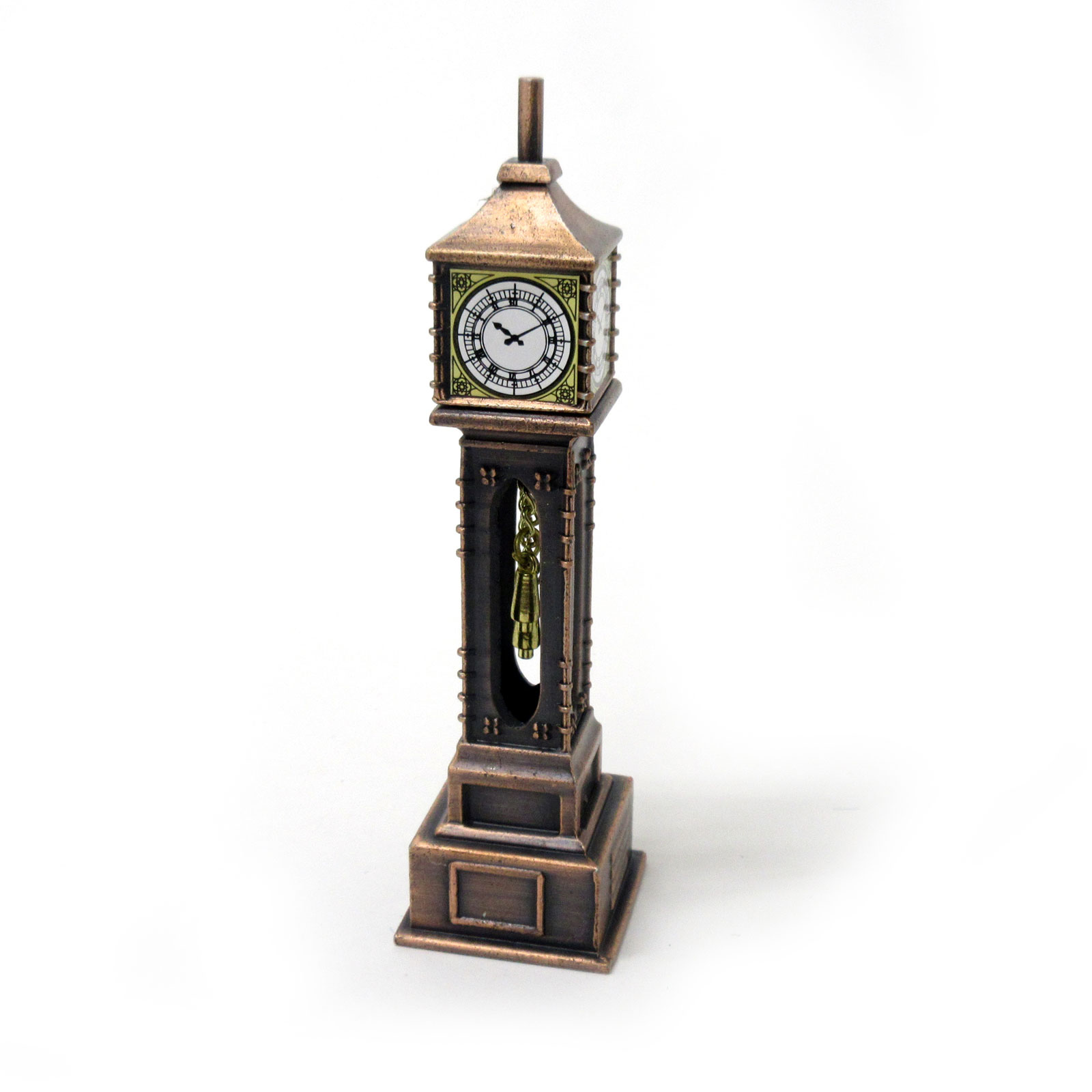 ＜文具・レトロ＞アンティークシャープナー　鉛筆けずり　置時計B　No.208-964