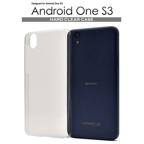 Android One S3用ハードクリアケース