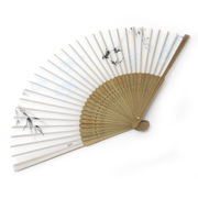 ＜ファッション雑貨＞＜和雑貨・和土産＞高級シルク扇子　鮎　No.504-341