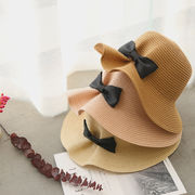 夏新作  麦わら帽子 / つば広 折り畳める 中折れ ハット / レディース メンズ   紫外線対策 UVケア