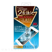 iPhone8/7/6S/6 2度強化ガラス フルラウンド防指紋 ホワイト iP7-3DAGW