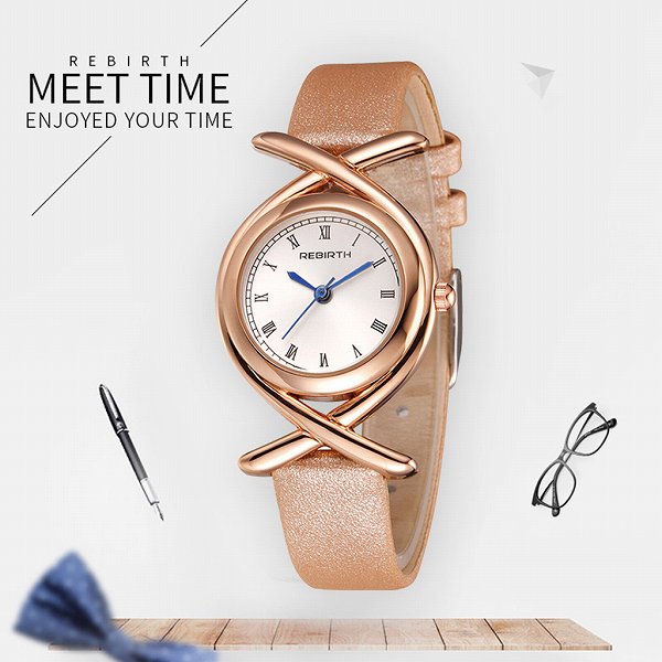 Rebirth リバース セイコームーブ 日常生活防水 細身の上品なレザーベルト Rb007 レディース腕時計 ファッション雑貨 株式会社ヴァリアススタイル 問屋 仕入れ 卸 卸売の専門 仕入れならnetsea
