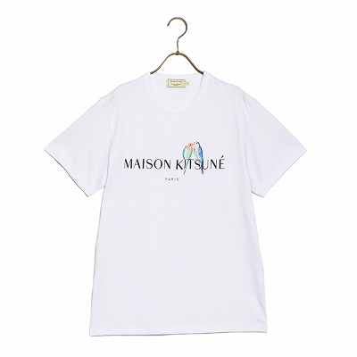 Maison Kitsune Tee Shirt Lovebirds Amat1501 メゾンキツネ Tシャツ メンズ 半袖 White アパレル 株式会社 ディーアール 問屋 仕入れ 卸 卸売の専門 仕入れならnetsea