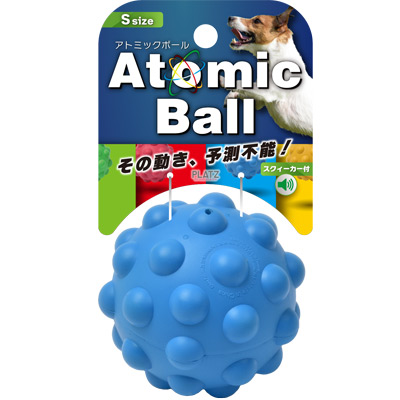 【お取り寄せ商品】ナチュラルラバーの丈夫なボール！「アトミックボール　Ｓ　ブルー」