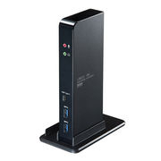 サンワサプライ タブレットスタンド付き4K対応USB3.1ドッキングステーション USB-
