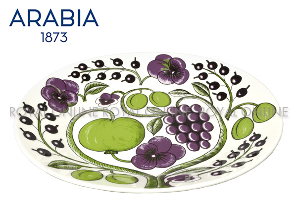 Y) 【アラビア】 1016092 食器 パラティッシ オーバルプレート プレート 皿 パープル 25cm