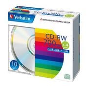 三菱化学メディア PC DATA用 CD-RW SW80QU10V1 00003509