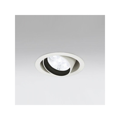 LEDユニバーサルダウンライト M形 φ100 JR12V-50W形 LED5灯 配光角20°連続調光 オフホワイト 電球色