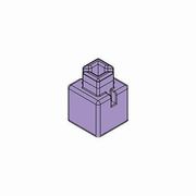 Artecブロック ミニ四角 20P 薄紫