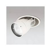 LEDダウンスポットライト M形 φ100 JR12V-50W形 高彩色形 スプレッド配光 連続調光 オフホワイト 白色形