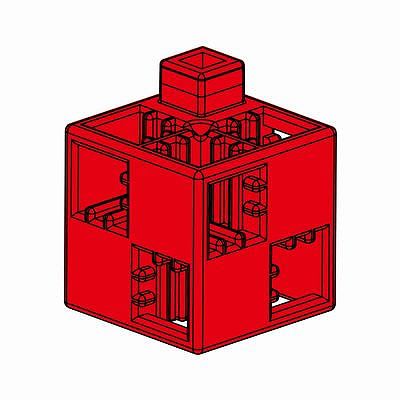 Artecブロック 基本四角 100P 赤