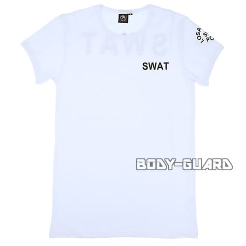 SWAT　半袖Tシャツ　バックプリントあり　ホワイト　M