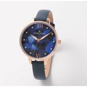 正規品AMORE DOLCE腕時計アモーレドルチェ AD18304-PGNVMOP/NV MOP文字盤 革ベルト レディース腕時計