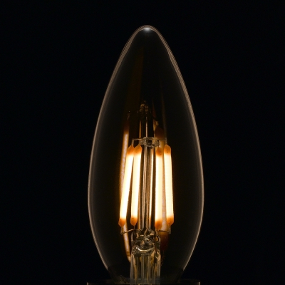 YAZAWA(ヤザワ）LED電球 C32シャンデリア形 クリアタイプ 25W形相当 電球色 口金E17　LDC2LG32E17C