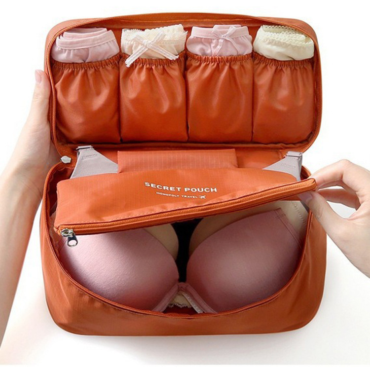 旅行ポーチ ブラ収納バッグ 下着収納 コスメバッグ 多機能バッグ トラベルバッグ 超軽量 整理バッグ