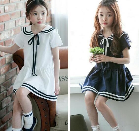子供ワンピース セーラー風 ワンピース 女の子 セーラー服 海軍風 ワンピース マリン風 子供服 キッズ服 アパレル 有限会社 エイチ エム ティ 問屋 仕入れ 卸 卸売の専門 仕入れならnetsea