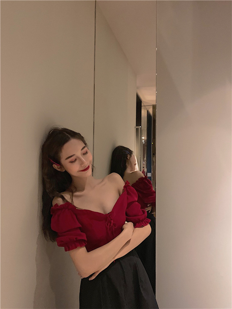 韓国ファッション レトロ サマー シャツ パフスリーブ 気質 トップ 通勤 Ol 女性美up Www Watsons Biz Id