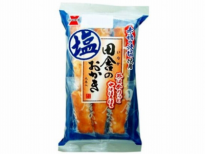 岩塚製菓 田舎のおかき 塩味 9本 x12 *
