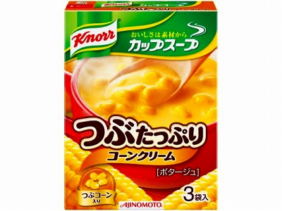 AJINOMOTO 味の素 クノール カップスープ つぶたっぷりコーンクリーム 3袋 x10 *