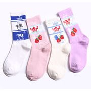 レディース　ソックス　靴下　ハイソックス　透湿　韓国風