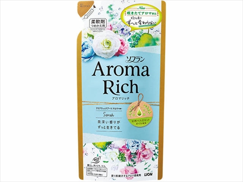 ソフラン アロマリッチ サラ 詰替え 400ml 【 ライオン 】 【 柔軟剤 】
