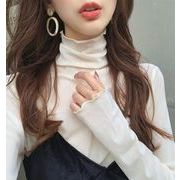 秋 レディース トップス ブラウス ハイネック