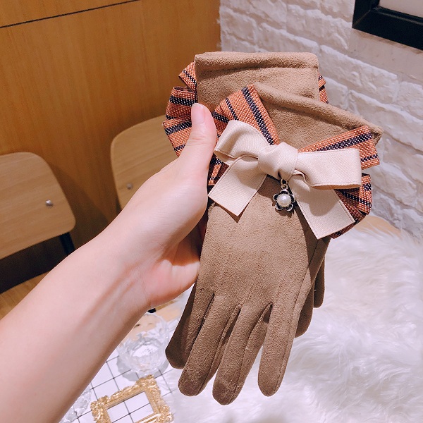 秋冬新作 手袋 カワイイ パール スエード リボン 防寒 スマホ対応 ファッション 春栄 株式会社 問屋 仕入れ 卸 卸売の専門 仕入れならnetsea