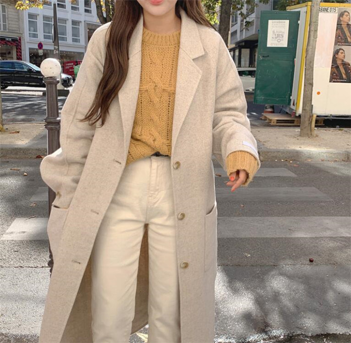 韓国ファッションレディース  カジュアル シンプル コート