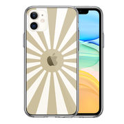 iPhone11 側面ソフト 背面ハード ハイブリッド クリア ケース カバー 旭日旗 太陽 日本