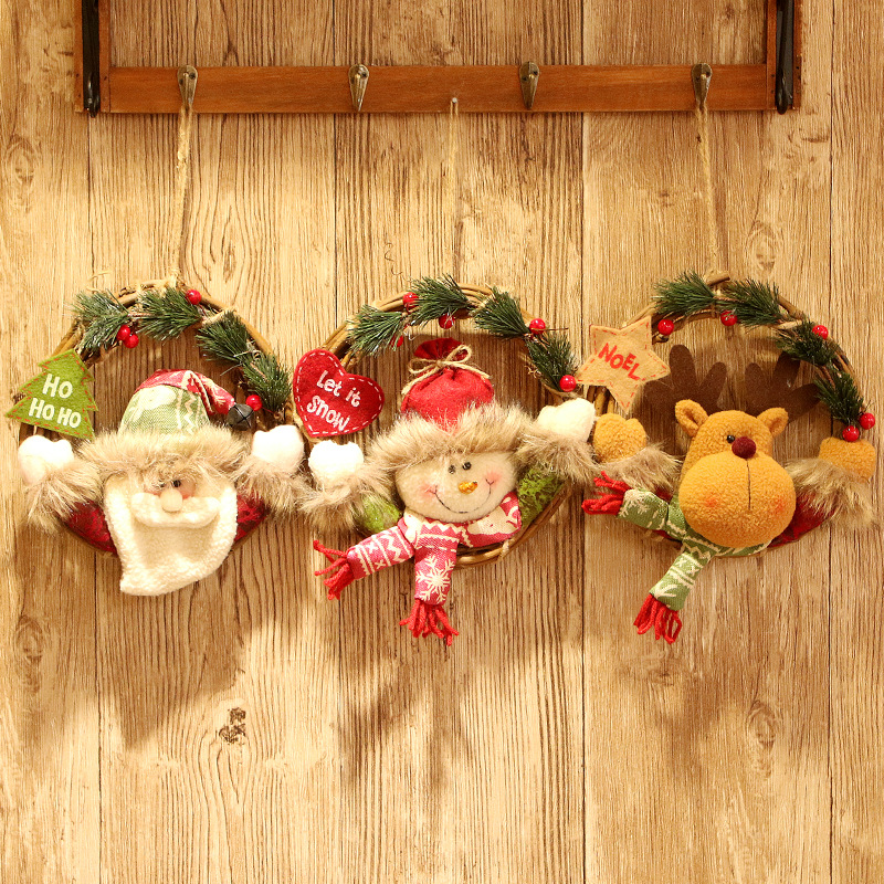 Christmas用品 ウォールデコレーション ドア飾り クリスマス飾り ツリー 壁 オーナメント 装飾