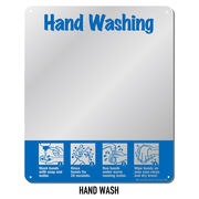 MIRROR SIGN【HAND WASH】　看板