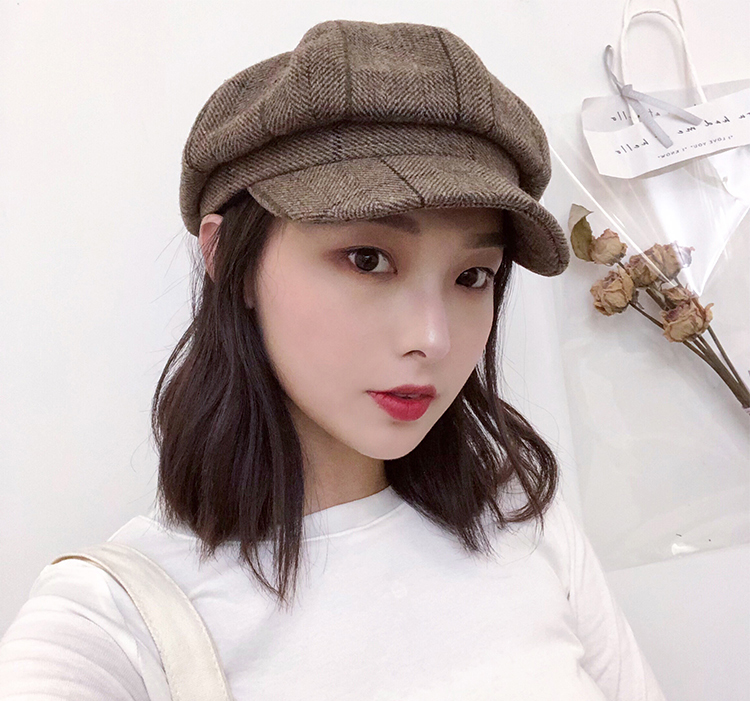 韓国シンプルなアヒルの帽子