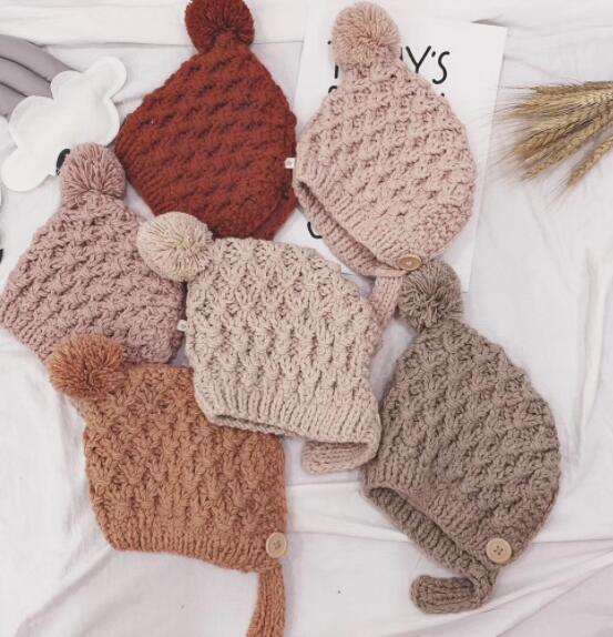 韓国風★★★ベビー赤ちゃん帽子★帽秋冬新品!!!★大人気★6色