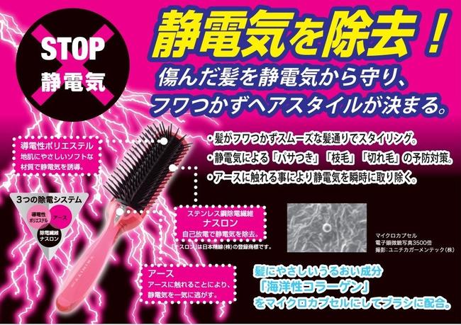 日本製 ギフト ベス Trinity 静電気防止ブラシ 小 ナイロン毛 ヘアブラシ くし 櫛 クシ 髪 頭皮 美容 健康 株式会社 日商友普 問屋 仕入れ 卸 卸売の専門 仕入れならnetsea