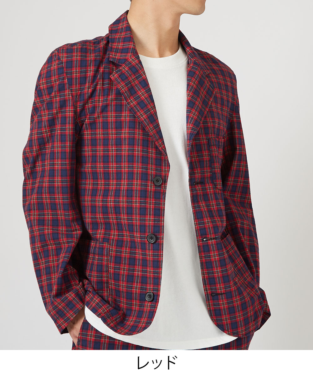 チェック 柄 テーラード ジャケット メンズ レディース 春 アウター ブレザー セットアップ 上下 可能 アパレル 株式会社 インプローブス 問屋 仕入れ 卸 卸売の専門 仕入れならnetsea