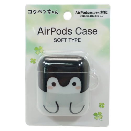 イヤホン】コウペンちゃん AirPodsソフトケース アップ 家電・AV・PC