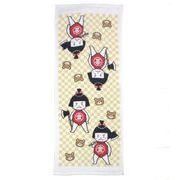 【ご紹介します！信頼の日本製！ほっこりかわいい！いろは　てぬぐいタオル】きんたろう