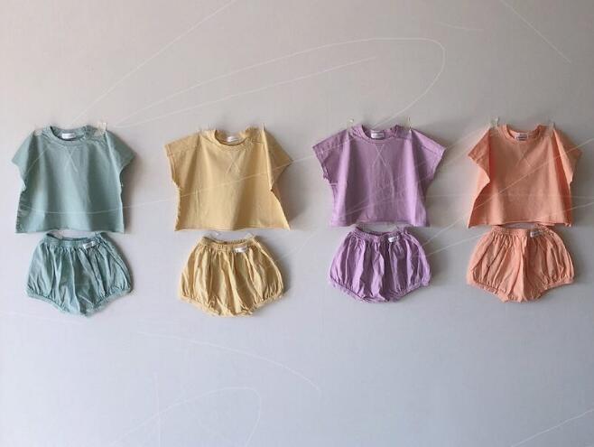 キッズファッション★上下セット Tシャツ+パンツ★66-90