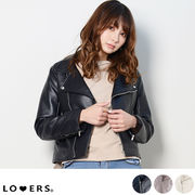 ライダースジャケット 【即納】 シンプル レザー  トレンド レディース  韓国ファッション 流行