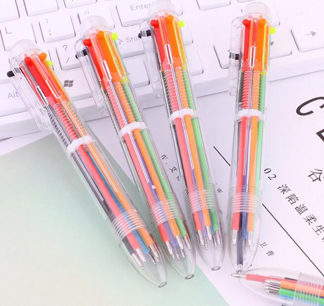 ♪新入学祝い♪デザイン文具♪多色のペン♪可愛いデザイン♪ボールペン　書き色6色