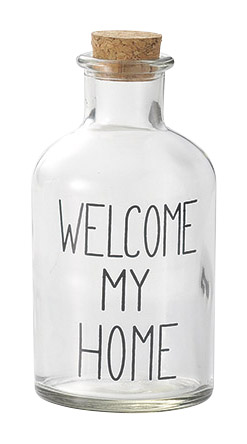 MNK：ガラスロゴボトル【HOME】