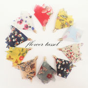 10色花柄スカーフタッセル【10個売り】