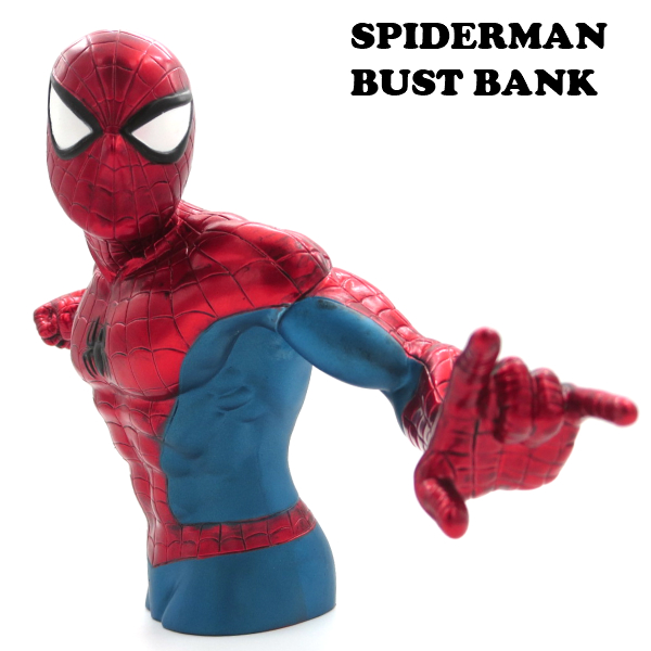スパイダーマン クラウチング フィギュア バンク 【マーベル貯金箱】 楽天市場】スパイダーマン フィギュア バンク マーベル 貯金箱