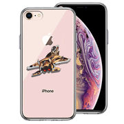 iPhone7 iPhone8 兼用 側面ソフト 背面ハード ハイブリッド クリア ケース 航空自衛隊 F-15J アグレッサー3