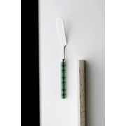タータンチェック グリーン バターナイフ